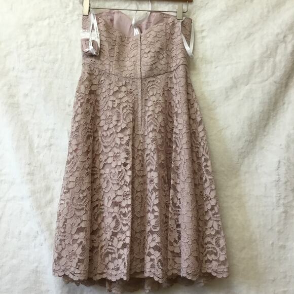 David's Bridal Strapless Lace Dress - Picture 10 of 15